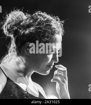 Silvia Perez Cruz durante la sua esibizione al San Sebastián Heineken Jazz Festival il 28th luglio 2019. Foto Stock