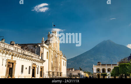 Cattedrale Metropolitana di San José in Antigua Guatemala Foto Stock