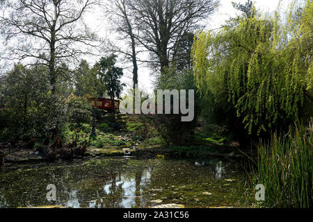 Stile asiatico giardino nelle Highlands scozzesi Foto Stock