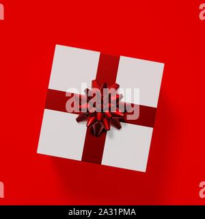 Regalo di natale il rendering 3D Foto Stock