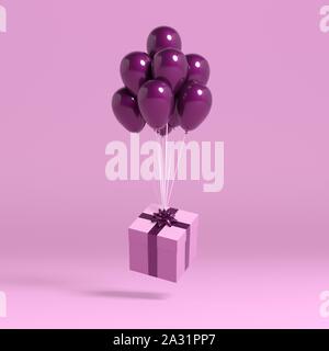 Regalo di natale il rendering 3D Foto Stock