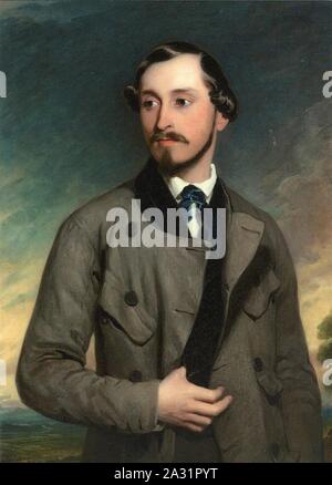 Ernst II., Herzog von Sachsen-Coburg und Gotha, gemalt von Frederick Richard dire, 1848. Foto Stock