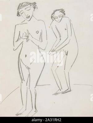 Ernst Ludwig Kirchner - uomo e donna - Foto Stock