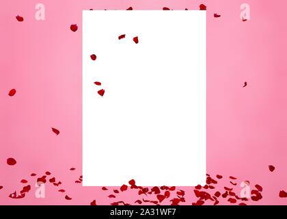 Vuoto per una cartolina o calendario. Luogo isolato per il design. 3D illustrazione Foto Stock