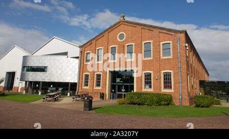 Il café la costruzione presso il Museo Summerlee scozzese vita industriale. Foto Stock