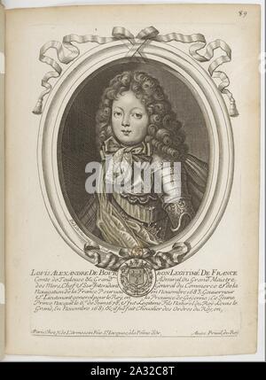 Estampes par Nicolas de Larmessin.f098.Louis-Alexandre de Bourbon, Comte de Toulouse. Foto Stock