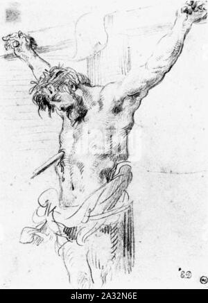 Eugène Delacroix - Cristo sulla croce - Foto Stock