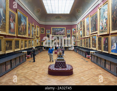 Galleria principale del Musee Conde in Chateau de Chantilly, Chantilly, Francia, 2019. Foto Stock