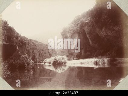 Escursione dans la région des Causses (1892).f17.Gorges du Tarn, Détroits. Foto Stock