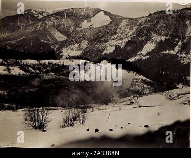 Esplosione einer 28cm miniera. Foto Stock