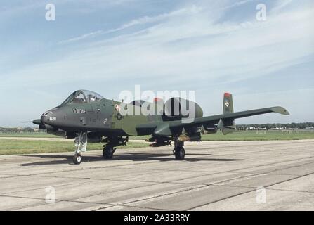 Fairchild Republic A-10A Thunderbolt II USAF. Foto Stock