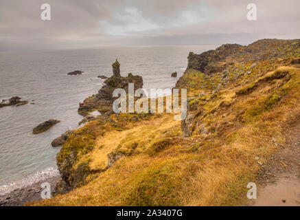 Costa a Arnastapi, Islanda Foto Stock