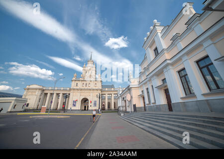 La stazione ferroviaria della città di Brest. Bielorussia Foto Stock