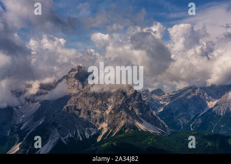 Vista panoramica sulle Dolomiti, Italia. Foto Stock