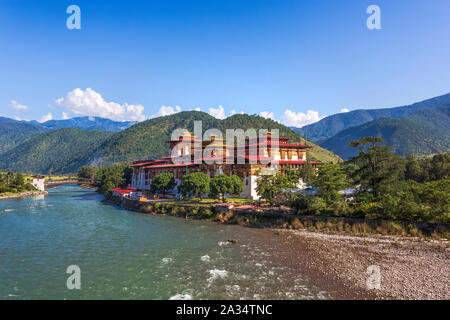 Rinpung Dzong, Paro, Bhutan Foto Stock