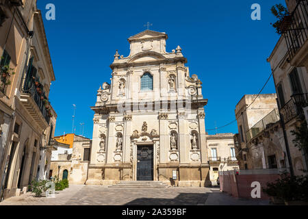 Chiesa di Santa Maria della Provvidenza o delle Alcantarine (Chiesa di Santa Maria della Provvidenza) in Lecce, Puglia (Puglia) nel Sud Italia Foto Stock