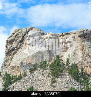 Mount Rushmore national memorial vicino a Keystone, Dakota del Sud Foto Stock