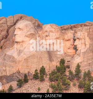 Mount Rushmore national memorial vicino a Keystone, Dakota del Sud Foto Stock