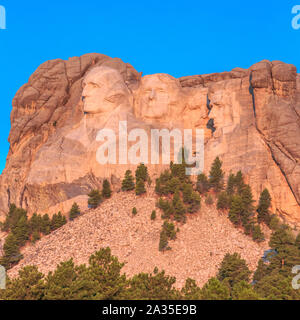 Mount Rushmore national memorial vicino a Keystone, Dakota del Sud Foto Stock