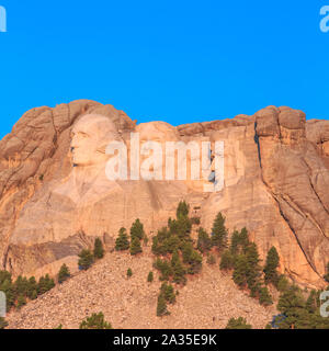 Mount Rushmore national memorial vicino a Keystone, Dakota del Sud Foto Stock