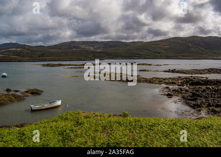 Vedute Nord Loch Aineort, Western Isles Foto Stock