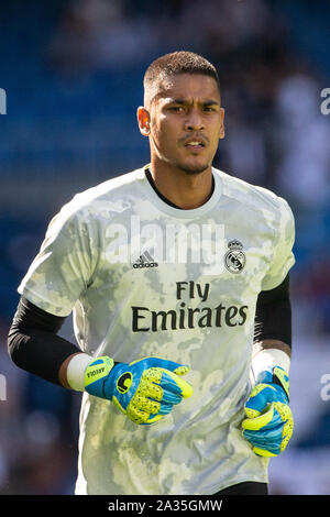 Madrid, Spagna. 05 ott 2019. Alphonse Areola del Real Madrid Credito: PRESSINPHOTO/Alamy Live News Foto Stock