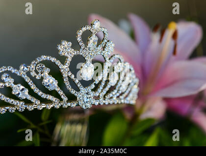 Quinceañera - Dolce sedici dettagli - Tiara Foto Stock