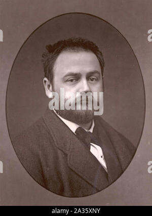 ÉMILE ZOLA (1840-1902) romanziere francese e il drammaturgo Foto Stock
