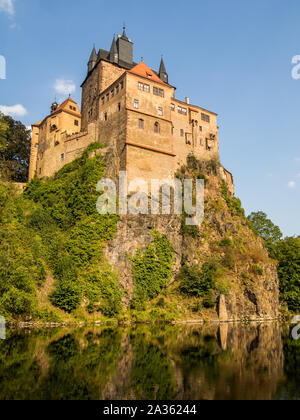 Il castello di Kriebstein in Sassonia centrale Foto Stock