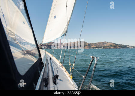 Gite in barca nella baia vicino a San Francisco Foto Stock
