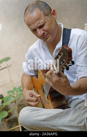 Agde, Francia. 31 luglio 2019. Il gruppo Hum ha suonato in concerto al Museo Jules Baudou di Agde, Francia. Foto Stock