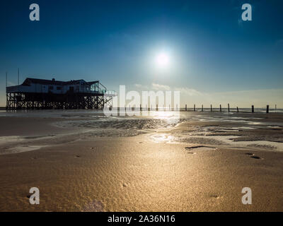 Spiaggia di San Peter-Ording Foto Stock