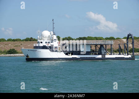 Andare Searcher - equipaggio SpaceX Dragon nave di recupero, vicino a Cape Canaveral, Settembre 2019 Foto Stock