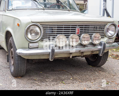 Sovietica auto d'epoca Foto Stock