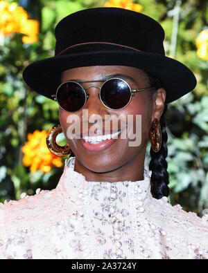 PACIFIC PALISADES, Los Angeles, California, Stati Uniti d'America - 05 ottobre: Santigold arriva alla decima edizione Veuve Clicquot Polo Classic Los Angeles tenutosi a Will Rogers State Historic Park il 5 ottobre 2019 in Pacific Palisades, Los Angeles, California, Stati Uniti. (Foto di Xavier COLLIN/Image Press Agency) Foto Stock