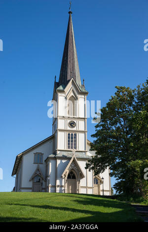 Lillesand chiesa, Norwegen, Europa Foto Stock