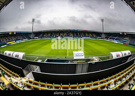 Sittard, Paesi Bassi. 06 ott 2019. SITTARD, Fortuna Sittard - Feyenoord, 06-10-2019, calcio, Eredivisie Olandese, stagione 2019-2020, Fortuna Sittard Stadium, panoramica dello stadio Credito: Pro scatti/Alamy Live News Foto Stock