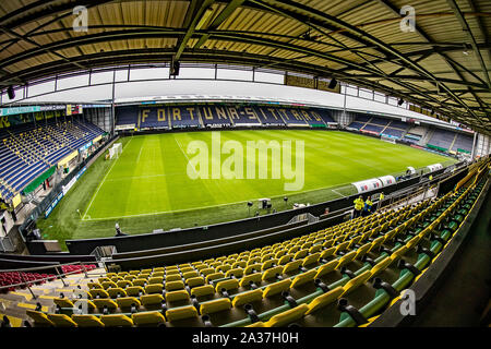 Sittard, Paesi Bassi. 06 ott 2019. SITTARD, Fortuna Sittard - Feyenoord, 06-10-2019, calcio, Eredivisie Olandese, stagione 2019-2020, Fortuna Sittard Stadium, panoramica dello stadio Credito: Pro scatti/Alamy Live News Foto Stock