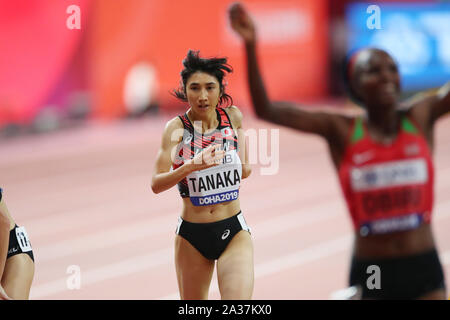 Nozomi Tanaka (JPN), 5 ottobre 2019 - Atletica leggera : IAAF World Championships Doha 2019 Donna 5000m finale Al Khalifa International Stadium di Doha, in Qatar. (Foto di YUTAKA/AFLO SPORT) Foto Stock