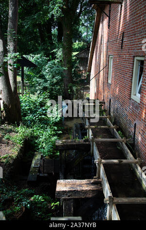 Flume del mulino ad acqua, Twenthe, Paesi Bassi Foto Stock