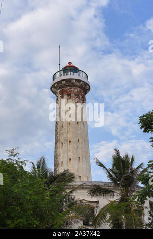 Paesaggio di una vecchia casa di Luce di Pondicherry, India Foto Stock