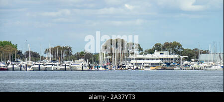 Royal Perth Yacht Club marina Fiume Swan Matilda Bay Crawley Perth Western Australia Foto Stock