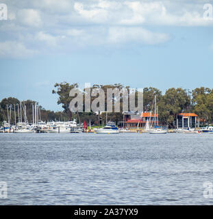 Royal Perth Yacht Club marina Fiume Swan Matilda Bay Crawley Perth Western Australia Foto Stock