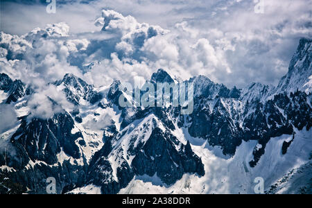 Francese magia alpina della valle di Chamonix Foto Stock