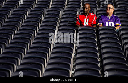 Ventole all'interno dello stadio durante la NFL International Series corrispondono a Tottenham Hotspur Stadium, Londra. Foto Stock