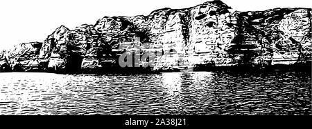 Abilmente e ornati in immagine di un bellissimo paesaggio nei colori bianco e nero ottica Foto Stock