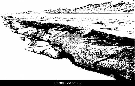 Abilmente e ornati in immagine di un bellissimo paesaggio nei colori bianco e nero ottica Foto Stock