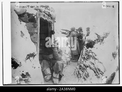 Russi lotta in Francia Foto Stock