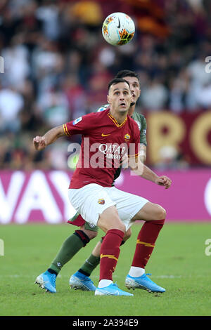 Roma, Italia. 06 ott 2019. Roma, Italia - Ottobre 06, 2019:KALINIC in azione durante il campionato italiano di una partita di calcio tra Roma e Cagliari, allo Stadio Olimpico di Roma. Credit: Indipendente Agenzia fotografica/Alamy Live News Foto Stock