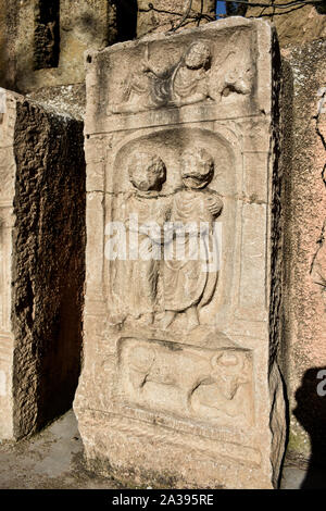 Piccola statua risale al 100 AC dall antica città romana di Timgad in Batna, Algeria in Nord Africa Foto Stock